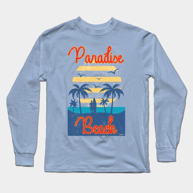 paradise beach Long Sleeve T-Shirt by igdali1